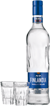 Finlandia Vodka inkl. 2 Shotgläsern