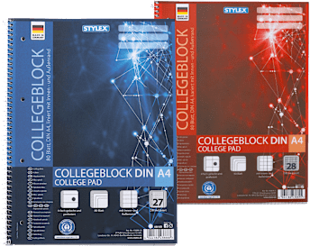 Stylex Collegeblock kariert oder liniert