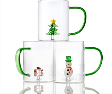 Trinkbecher mit Weihnachtsmotiv