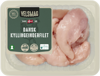 Velsmag dansk kyllingeinderfilet eller -overlår