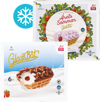 Original schwedische Eisspezialität Eisboote
