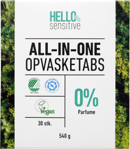 Hello Sensitive maskinopvask gel eller opvasketabs