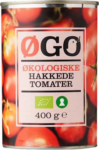 ØGO økologiske bønner, kikærter eller tomater