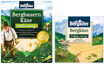 Bergader Bergbauern Käse in Scheiben