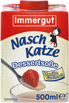 Immergut  Naschkatze Dessertsoße