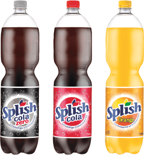 Splish  Limonade Orange, Cola oder Cola Zero