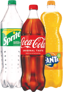 Coca-Cola, Sprite, Fanta 1,25 L
