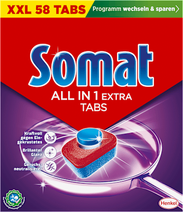 Somat All-in-1 extra Spülmaschinentabs im XXL-Pack