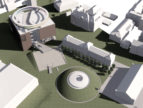 FORBESMASSIE 2020 og Schmidt Hammer Lassen Architects rendering Next Level fugleperspektiv