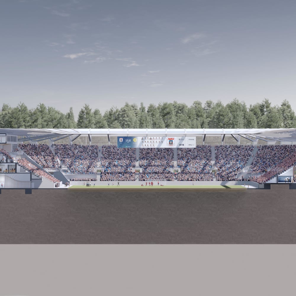 aarhus stadion tegning set langt fra Foto Zaha Hadid Architects