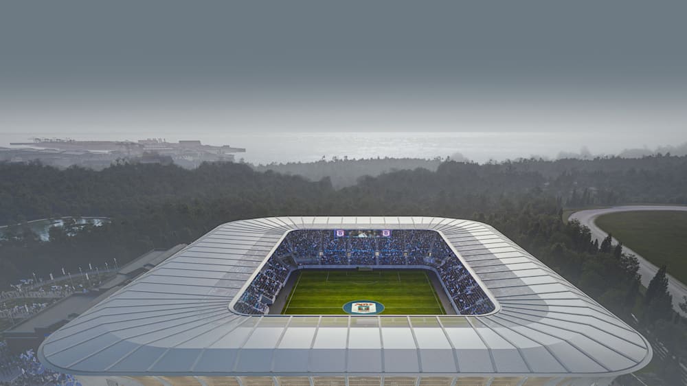 aarhus stadion fuldt overblik fra oven Foto Zaha Hadid Architects