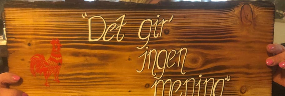 det gir ingen mening skilt taet paa