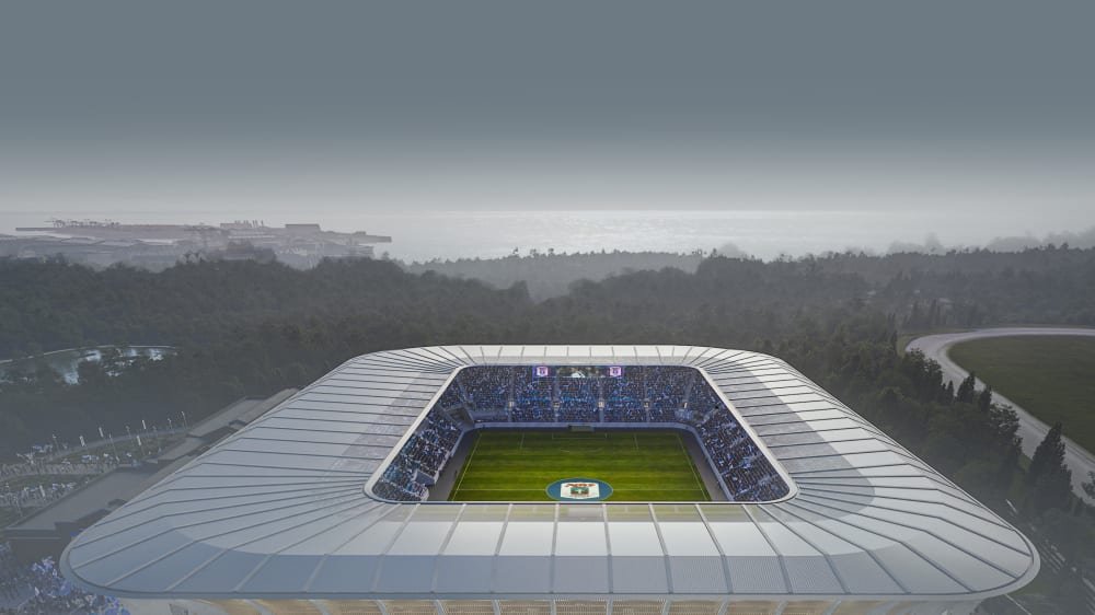 aarhus stadion fuldt overblik fra oven Foto Zaha Hadid Architects