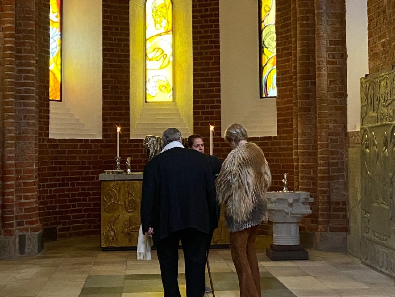 aarhus domkirke peter brandes og fru salling ved alterbordet