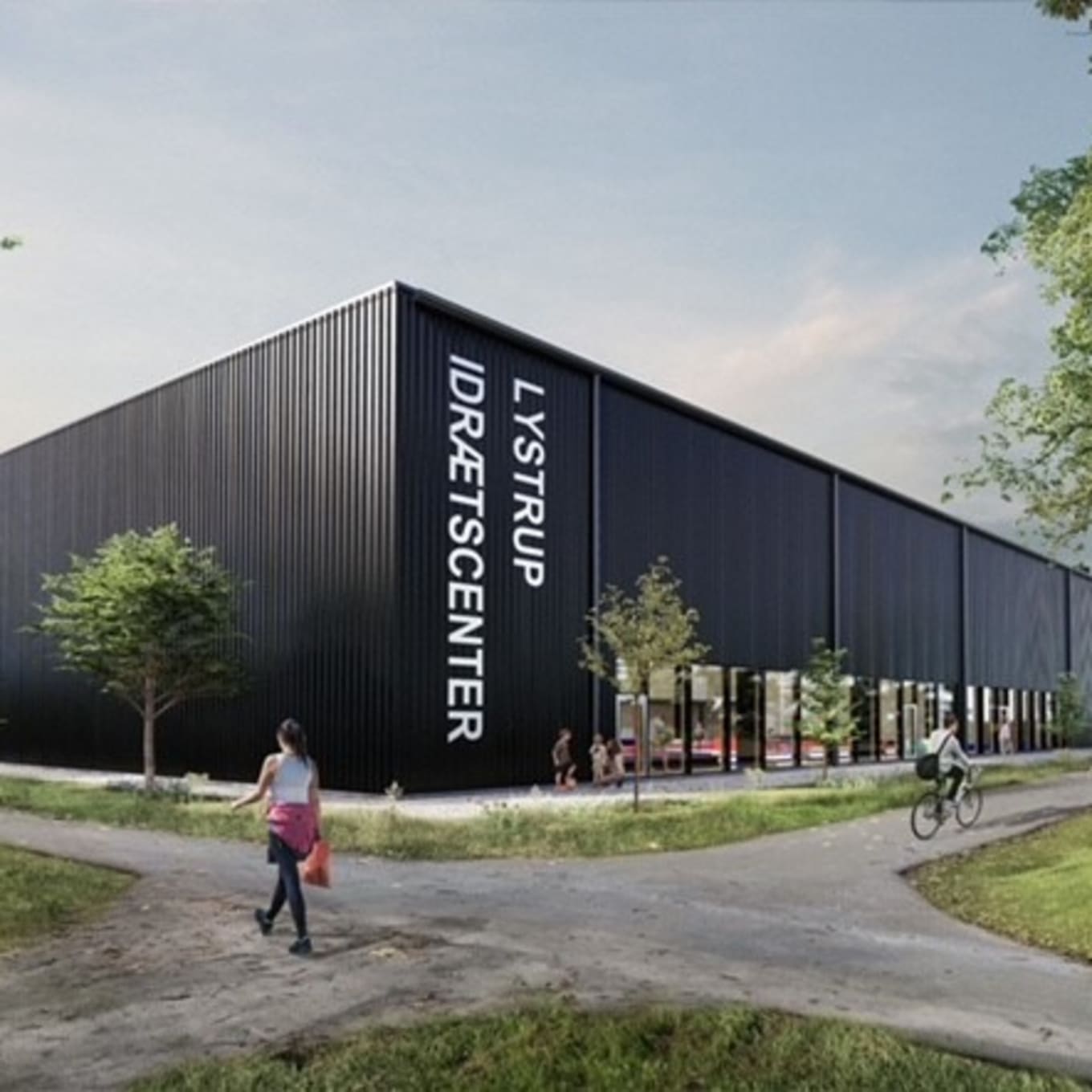 lystrup idraetscenter hallen set fra siden