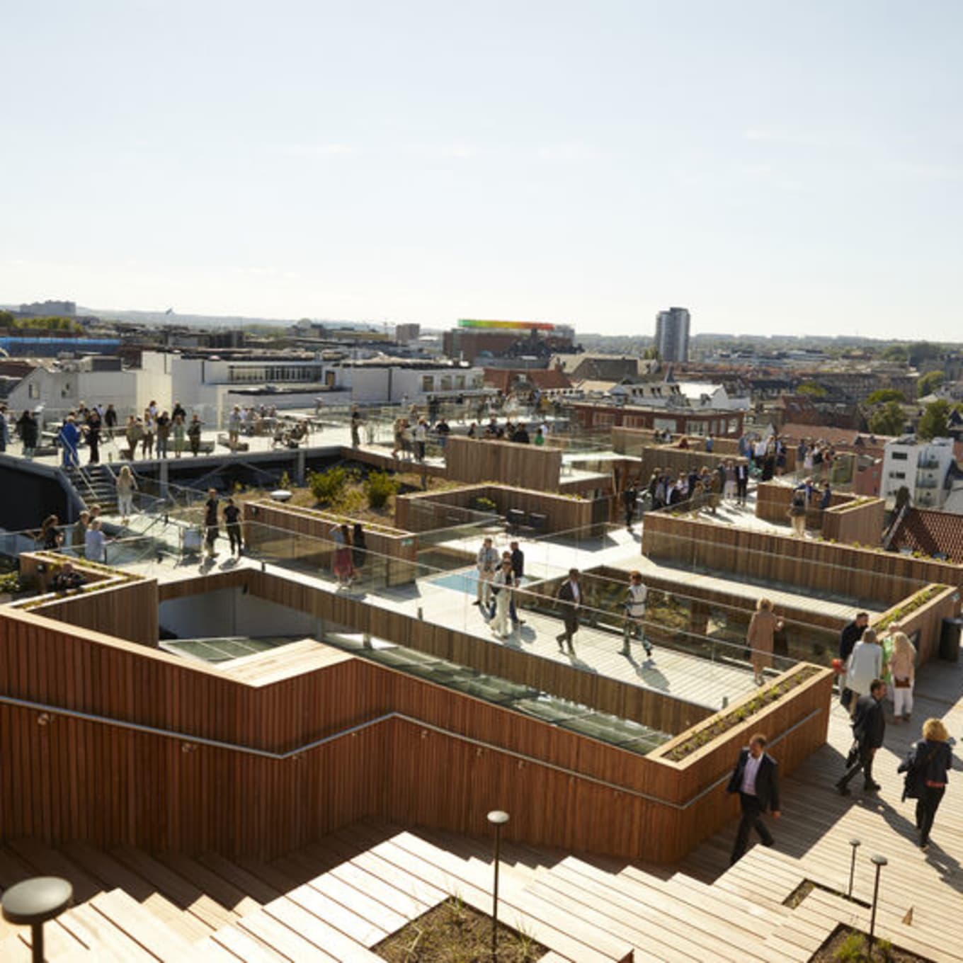 salling roofgarden set fra stor trappe