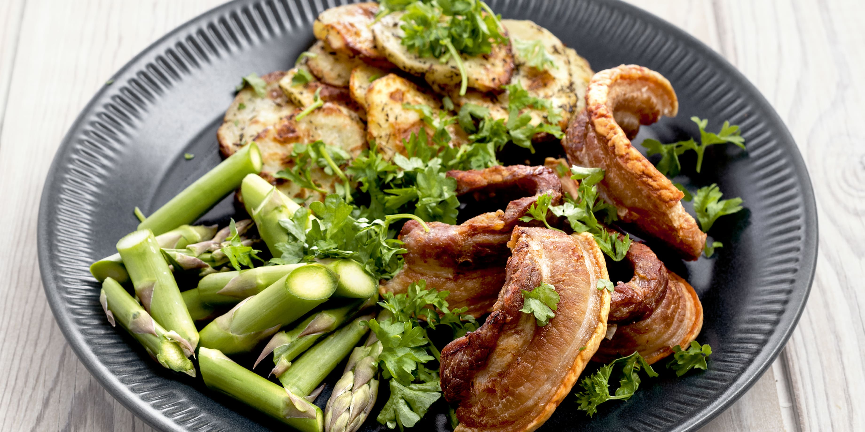 Stegt flæsk i airfryer. Foto: Jens Peter Engedal