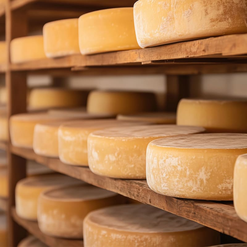 Flere oste til lagring på hylder