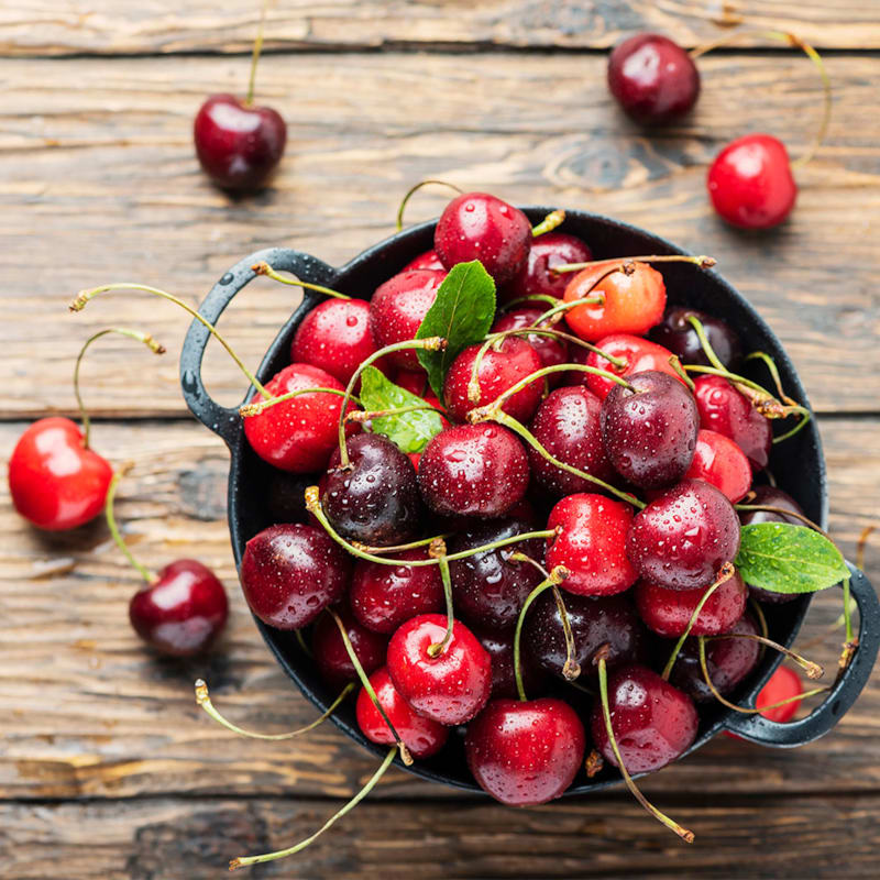 Kirsebær i skål