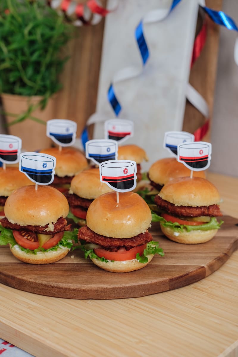 Veggie sliders - miniburgere med vegetar fyld