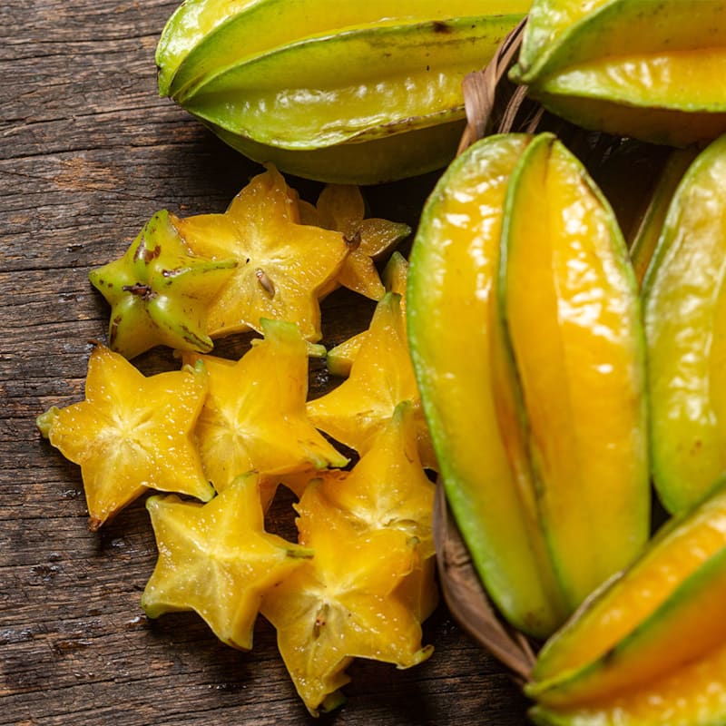 Stjernefrugt på bord