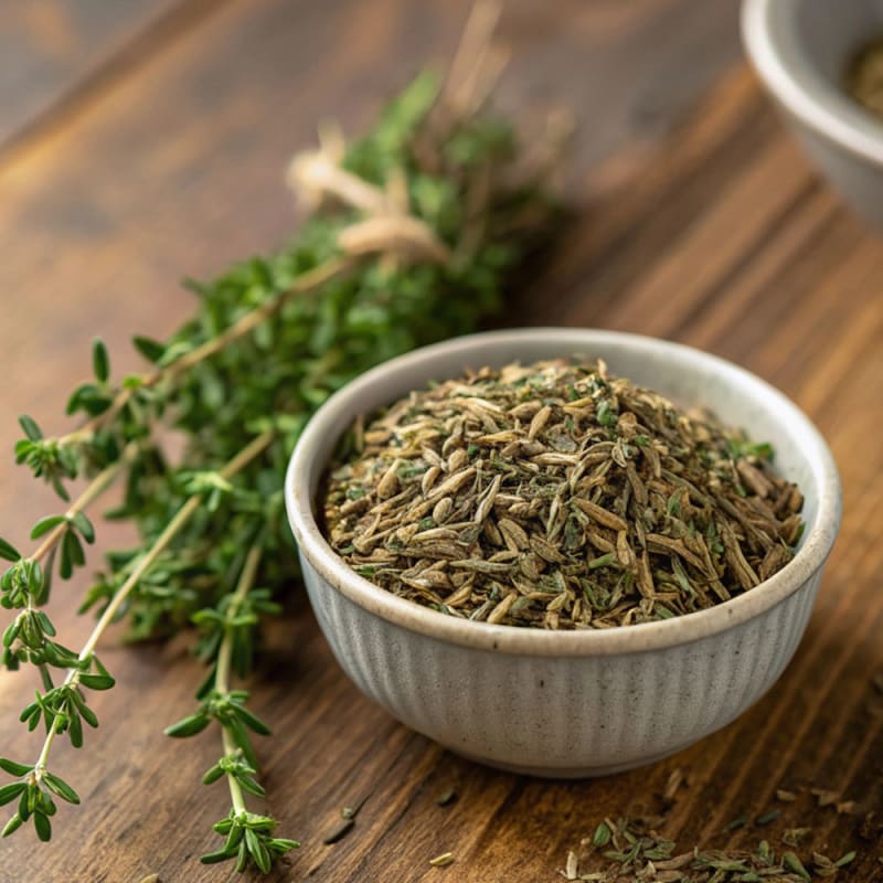 Frisk og tørret timian