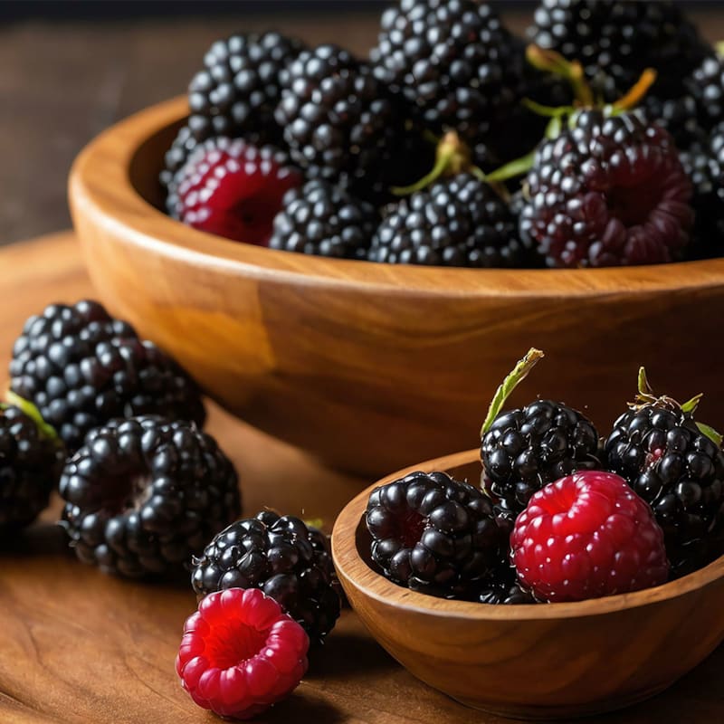 Boysenbær og andre bær i skåle