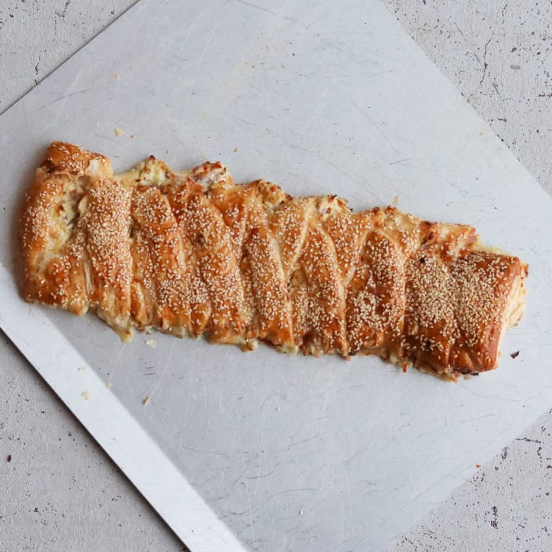 Skinkestang med spidskålssalat