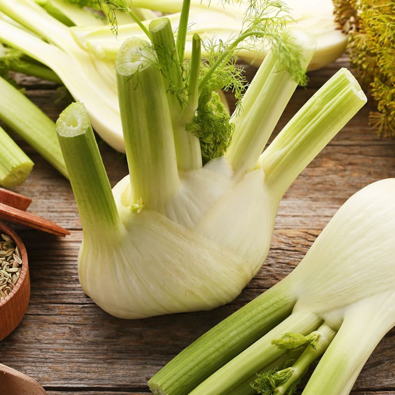 Frisk fennikel på bord