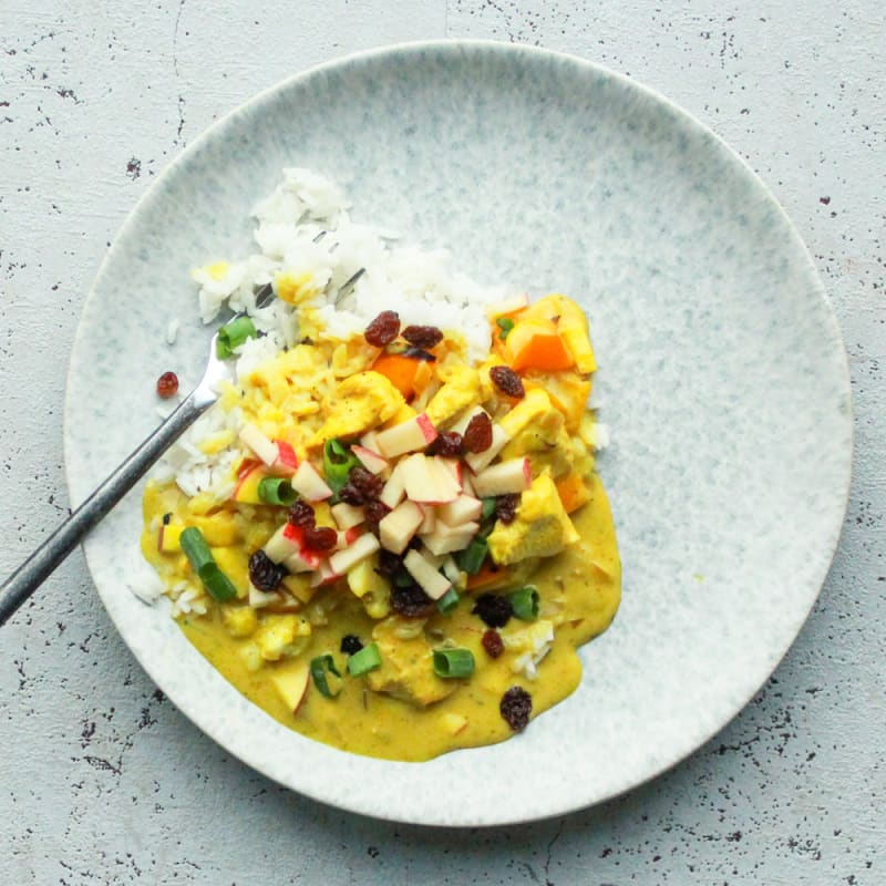 Kylling i karry med ris