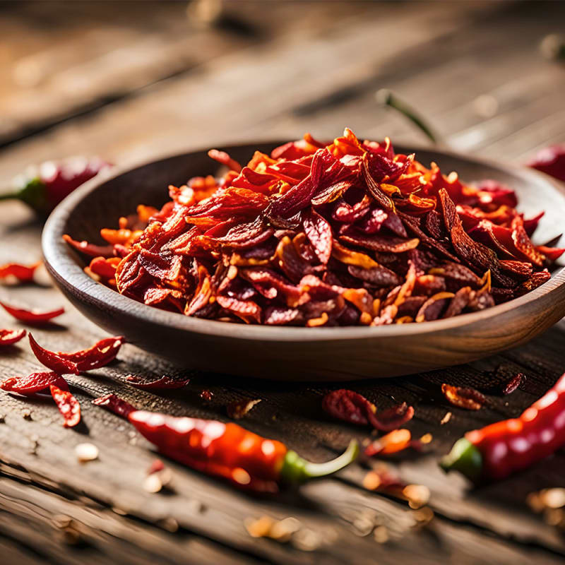 Gochugaru chili i skål