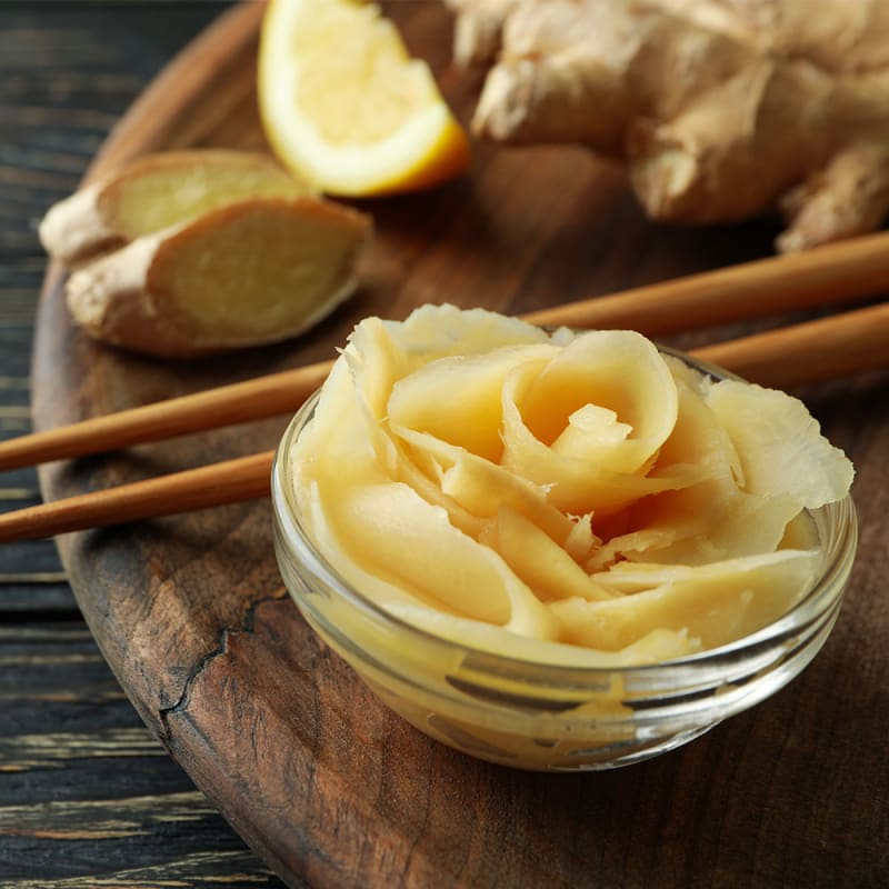 Gari/syltet ingefær i skål