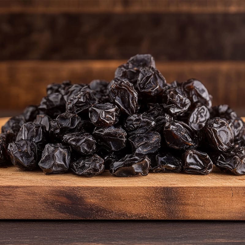 Korender på træbræt