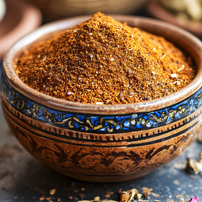 Ras el hanout krydderi i skål