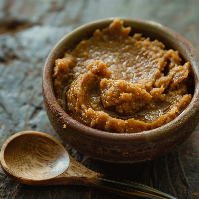 Miso paste i skål