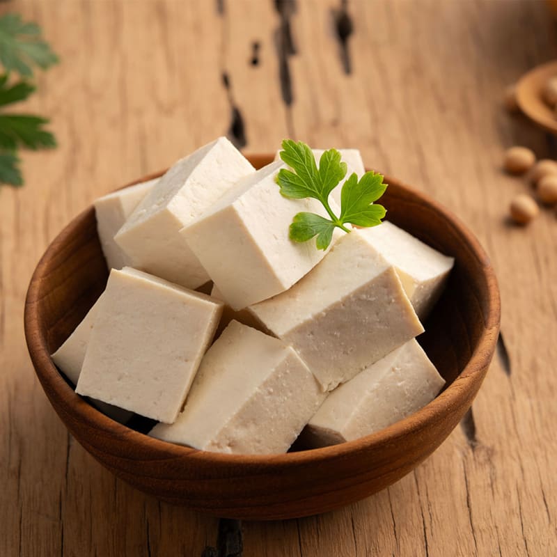 Silketofu i skål