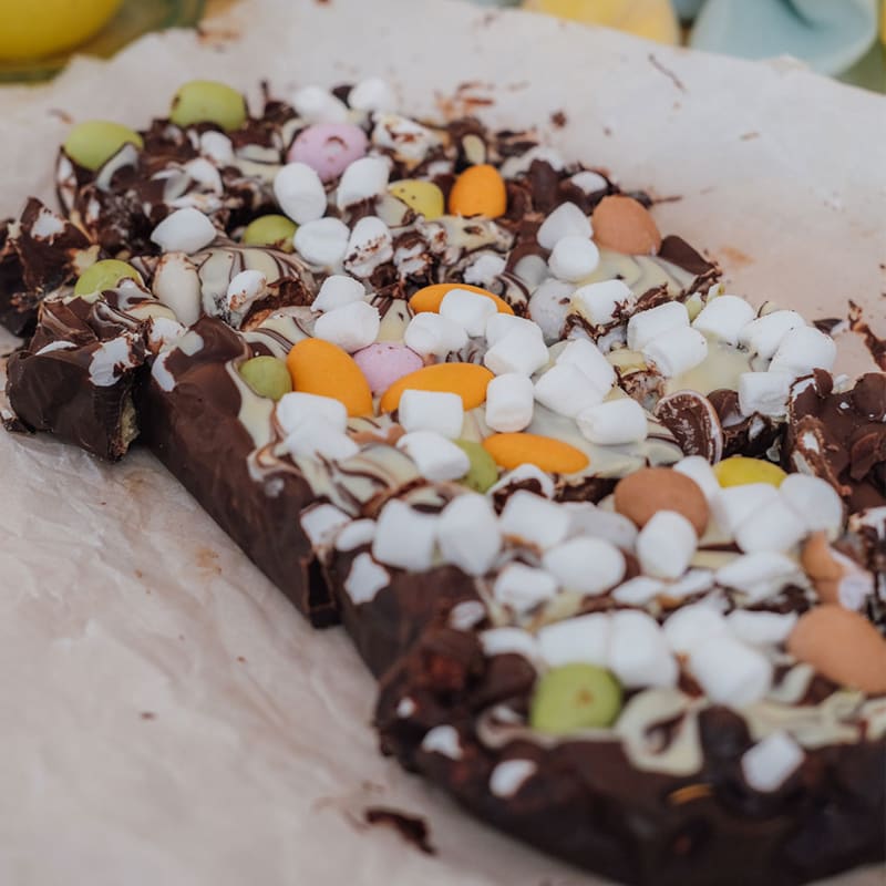 Find opskrift på rocky road påske edition hos Bilka