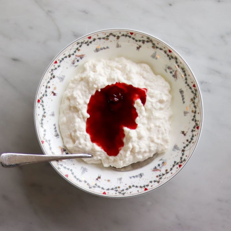 Risalamande med kirsebærsauce