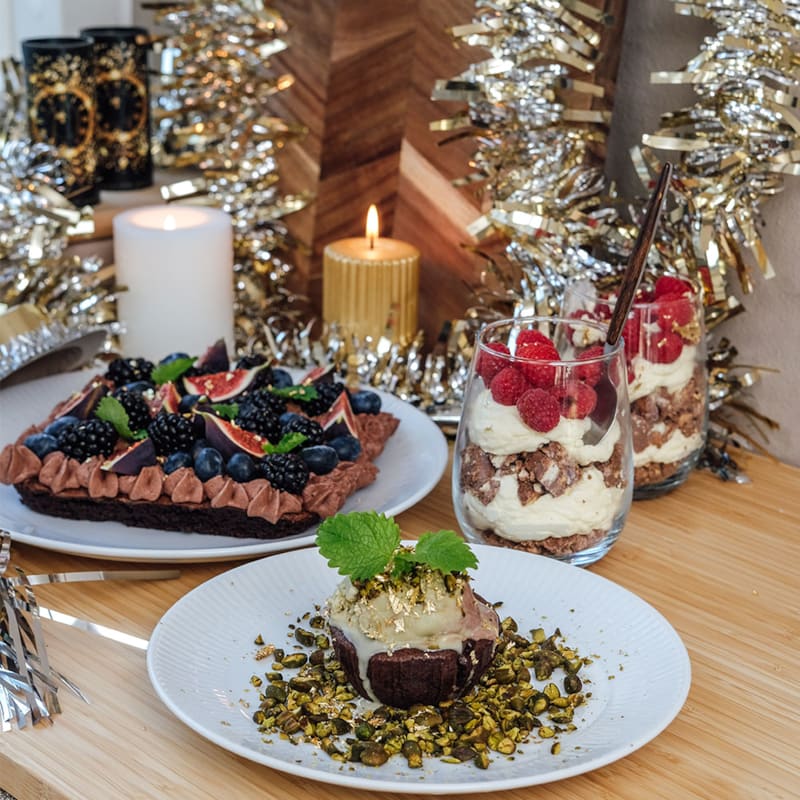 Få inspiration til tre nemme nytårsdesserter med Salling Princip hos Bilka