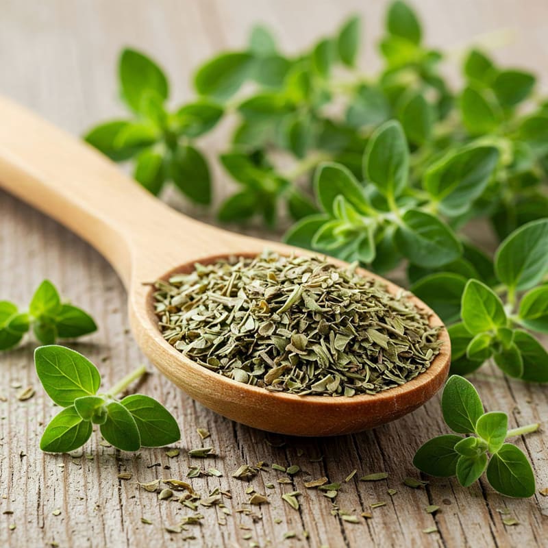 Frisk og tørret oregano