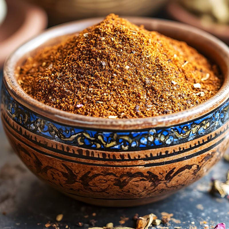 Ras el hanout krydderi i skål