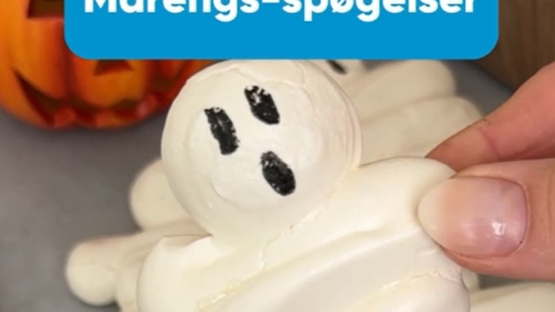 Lav lækre marengs spøgelser med Bilka