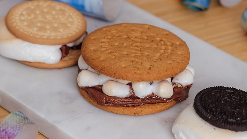 Smores på tre måder. Se opskriften hos BilkaToGo.