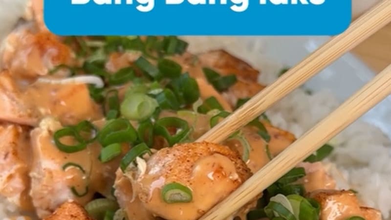 Opskrift på bang bang salmon bites