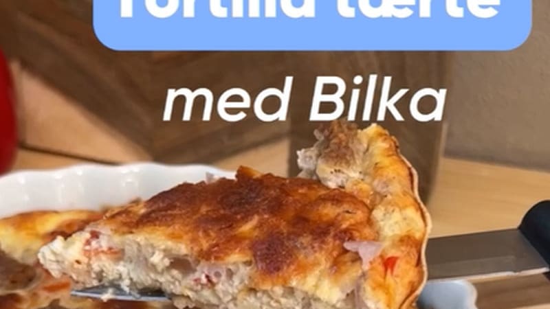 Lav en lækker tortillatærte med grisekød med Bilka