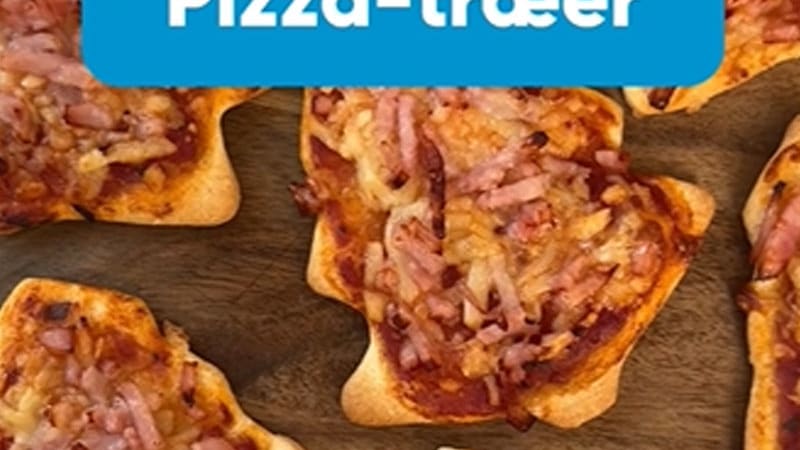 Lav lækre små pizzaer formet som juletræer med BilkaToGo