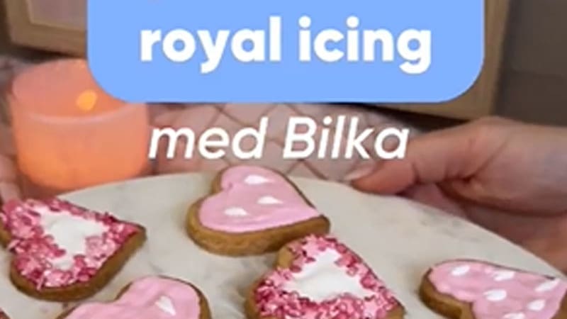Lav de fineste hjerter med royal icing med Bilka