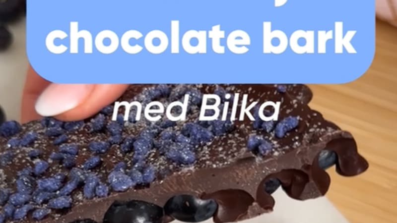 Lav lækker blueberry chocolate bark med Bilka