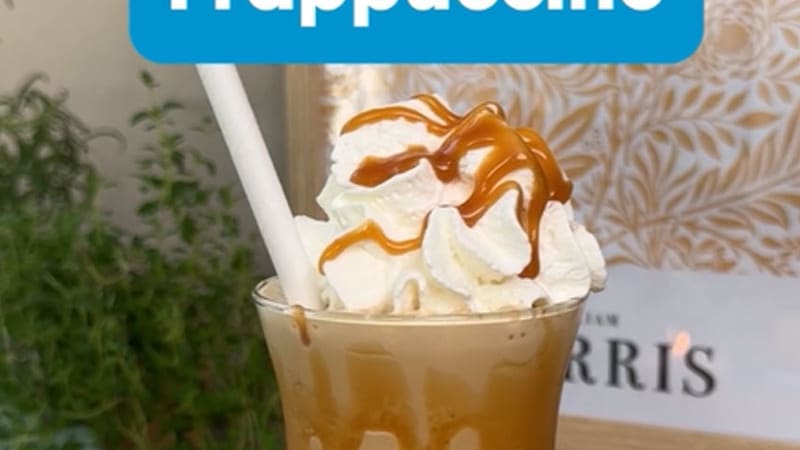 Opskrift på kold frappuccino med karamel
