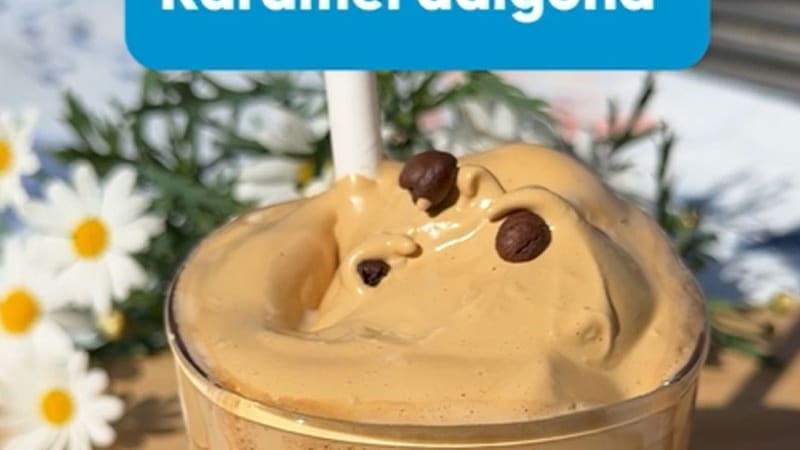 Opskrift på dalgona iskaffe med karamel